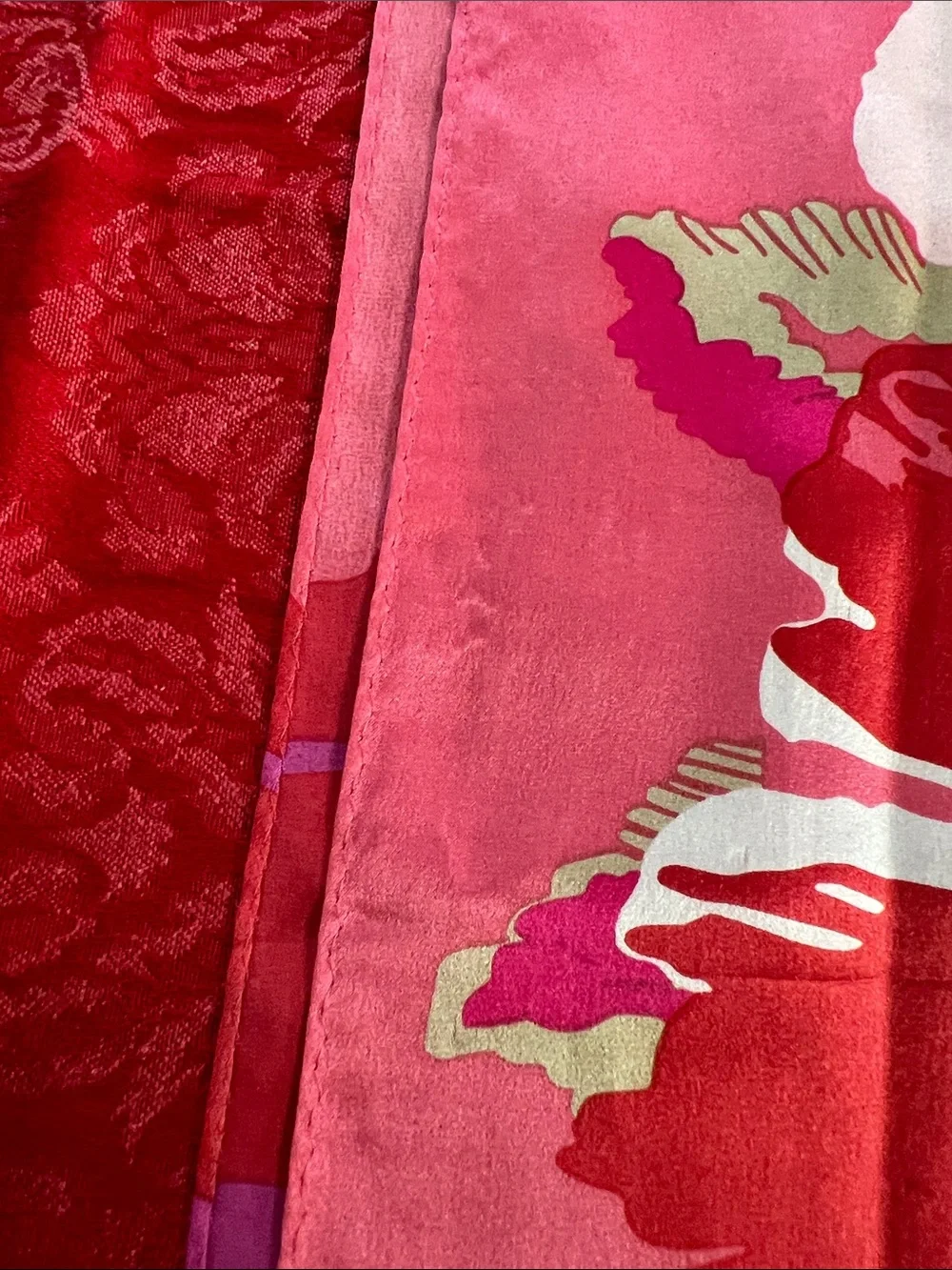 Anne Klein Pink Floral Scarf 62